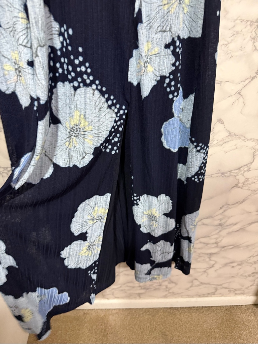 NEW Free People Calla Floral Long Sleeve Knit Midi Dress S - Picture 6 of 13